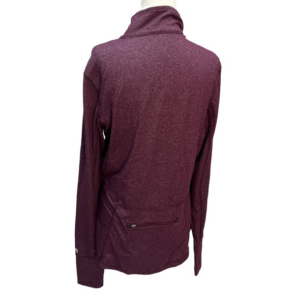 Roots Heathered Purple Full Zip Athletic Jacket Size M - Picture 5 of 10